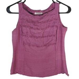 Nara‎ Camicie Women's Small Mauve Purple 100% Silk Tank Top Blouse